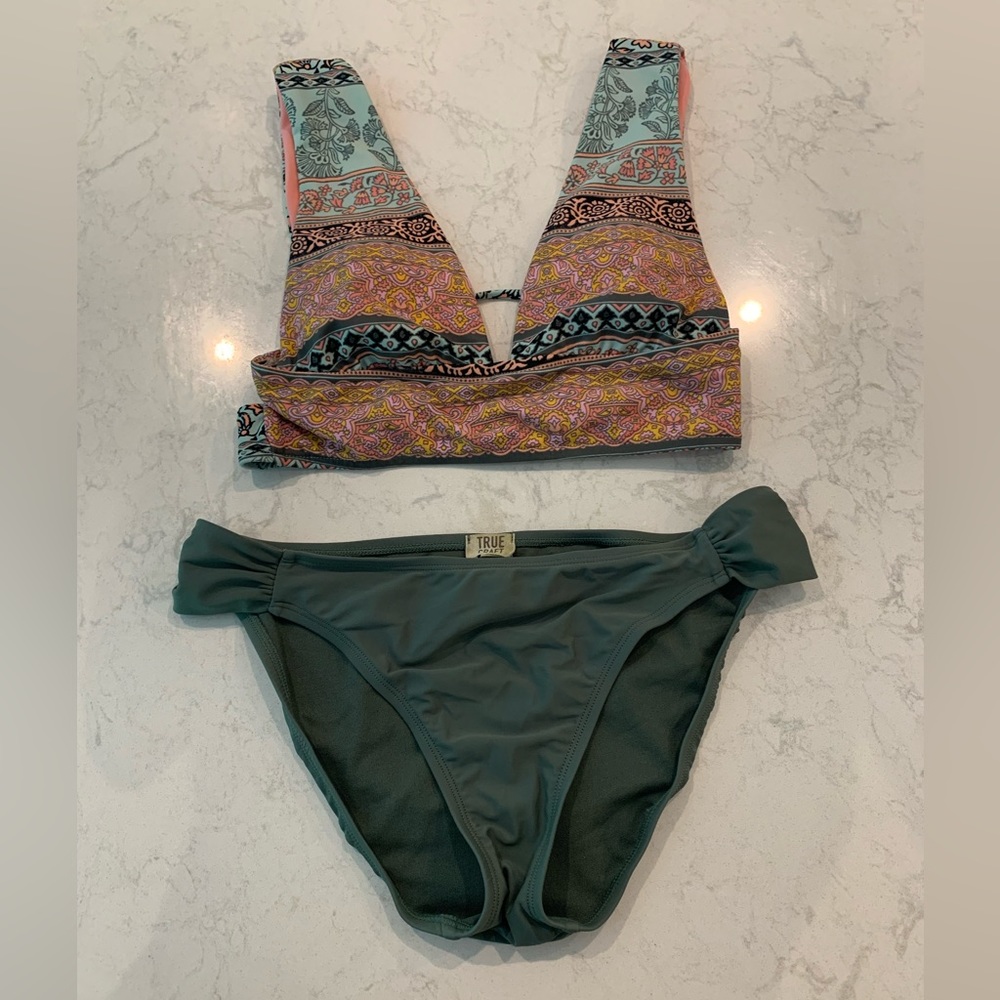 Mis-matching boho bikini